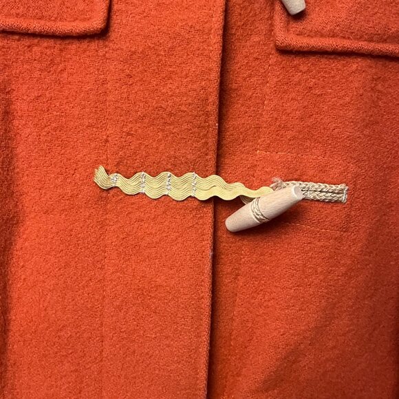 RARE Vintage Gloverall "The Monty" Wool Duffle Coat - Burnt Orange - Picture 5 of 15